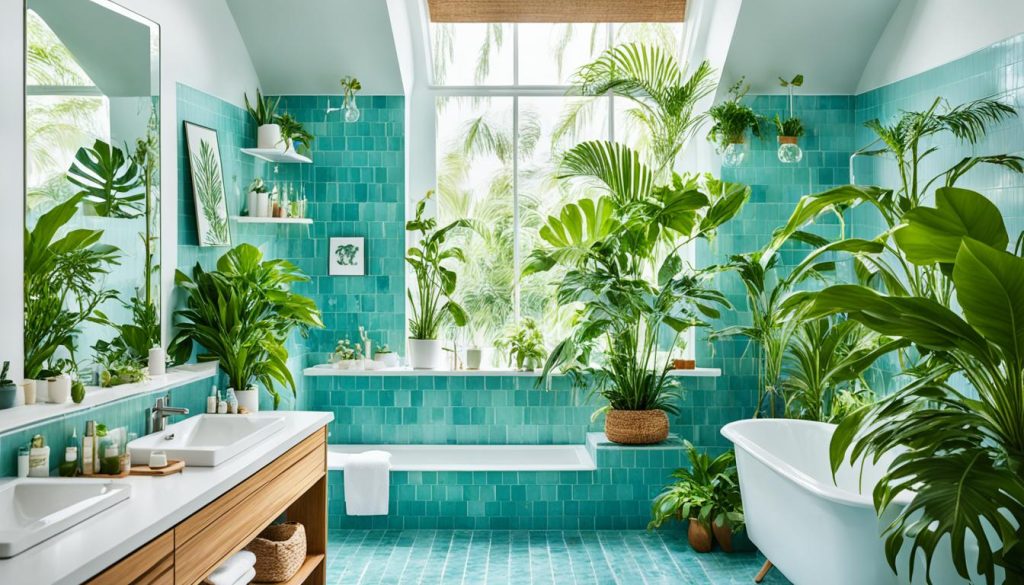 Bathroom plants