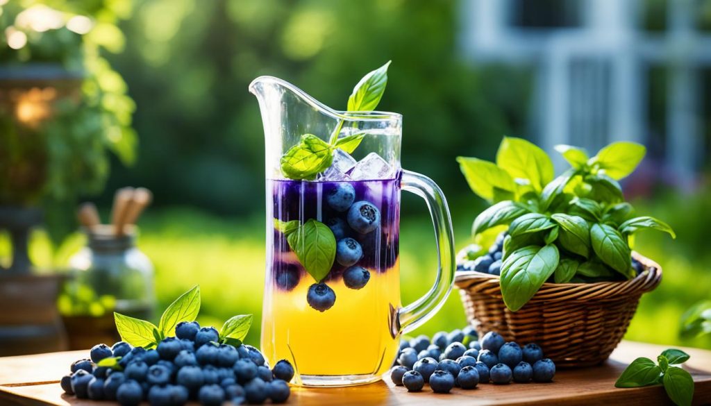 Blueberry Basil Lemonade