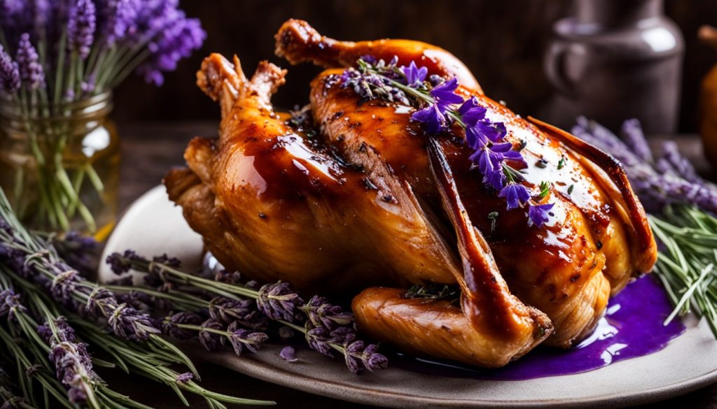 Lavender Honey Glazed Chicken