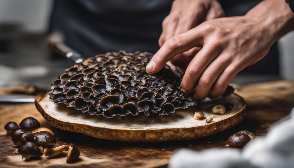 Prepping Portobello Mushrooms