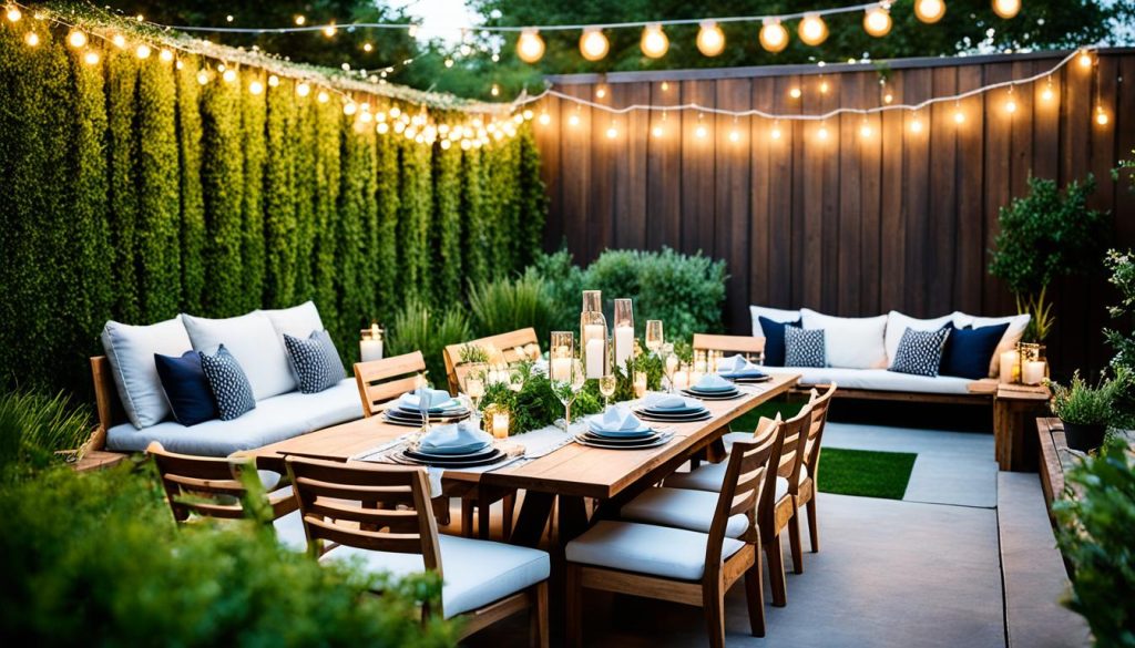 backyard entertaining