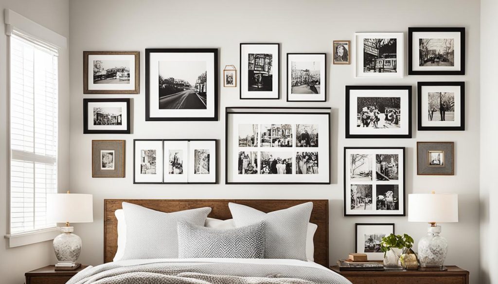 eclectic gallery wall