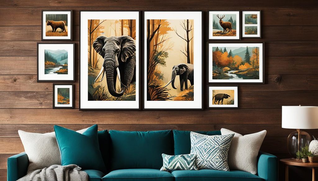 framed wildlife prints