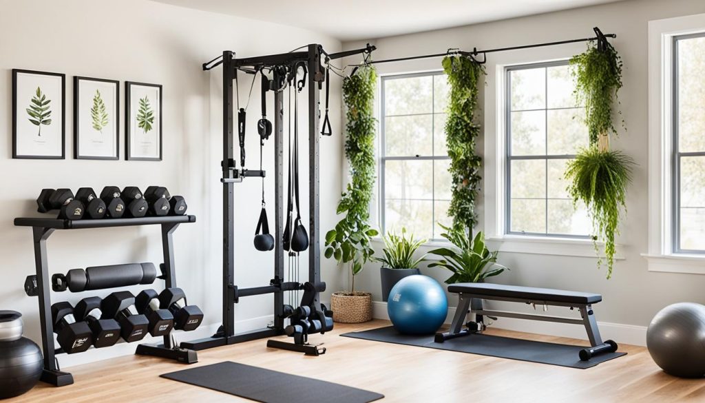 home gym in small space