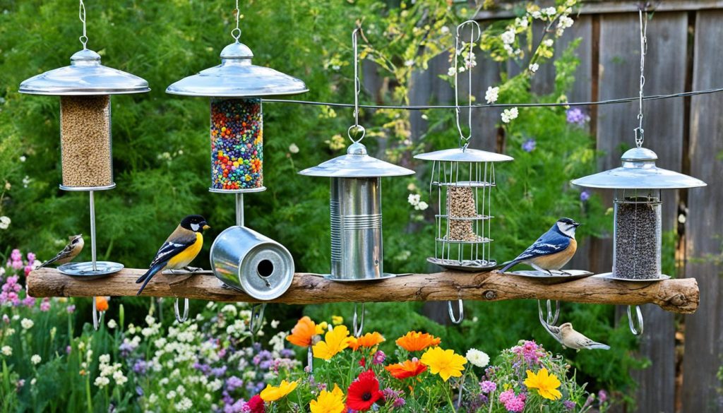 homemade bird feeders, DIY birdhouse plans, attracting backyard birds, recycled