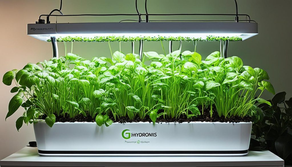 hydroponic garden setup