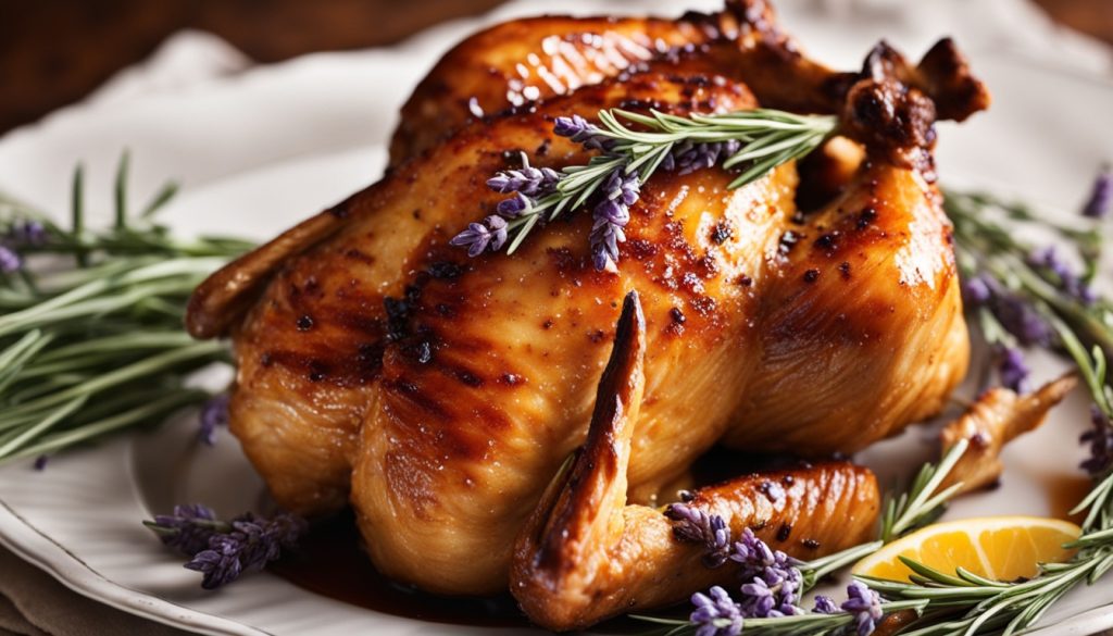 lavender honey glazed chicken