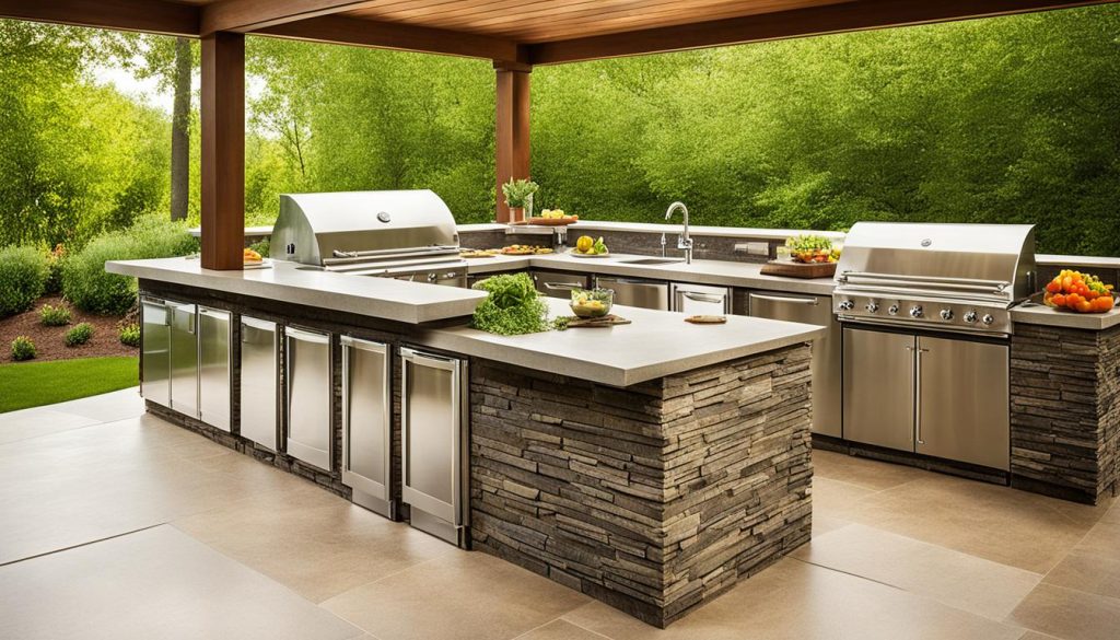 outdoor kitchen