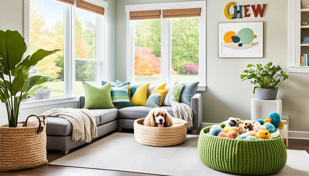 pet-safe furniture, durable flooring for pets, stylish pet beds, pet-friendly