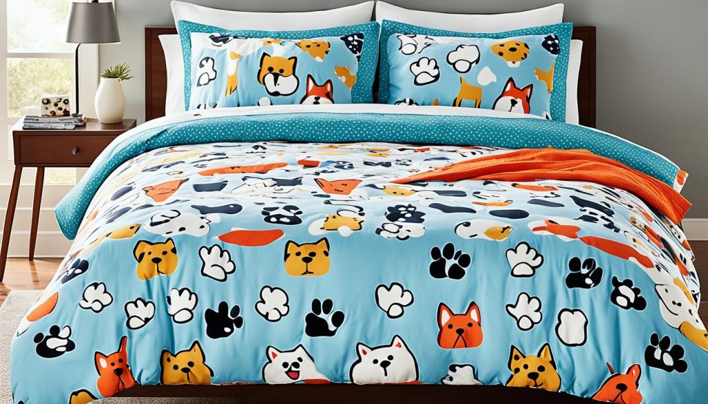 pet-themed bedding