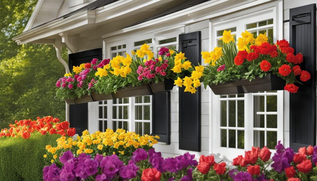 seasonal window box displays