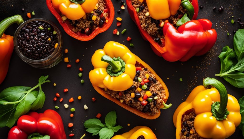 vegetarian meals, healthy dinners, stuffed vegetables