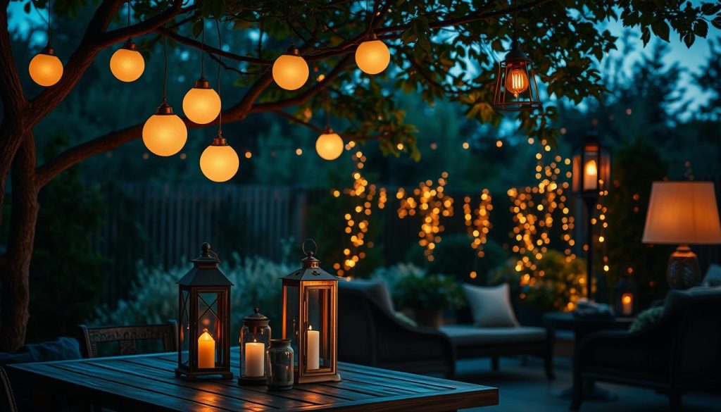 Outdoor lamps and lanterns