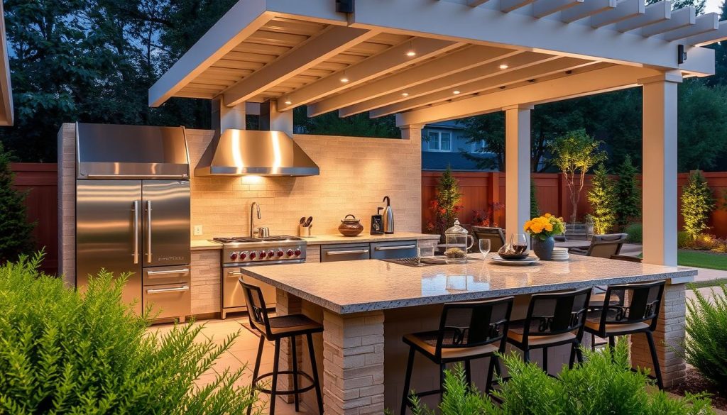 outdoor kitchen