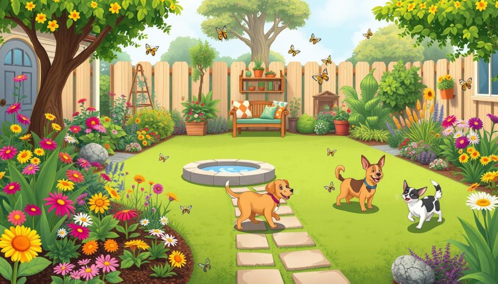 pet-friendly garden