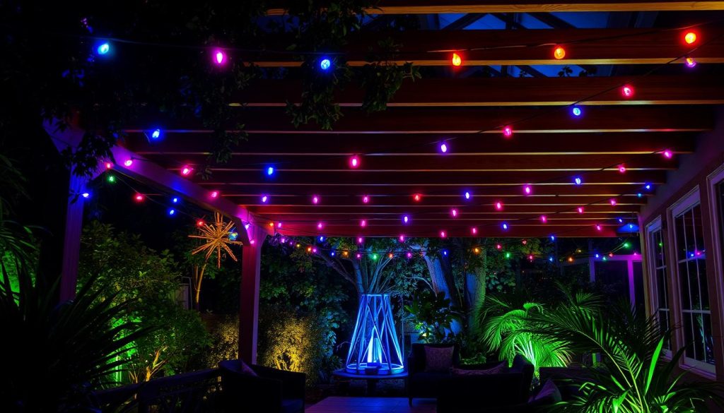 Color-changing LED lights