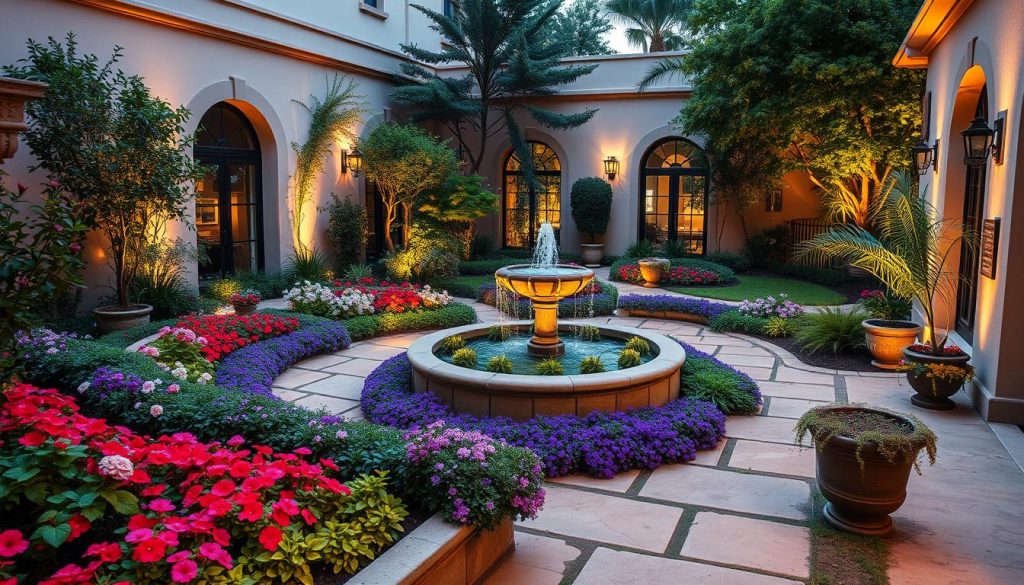 Courtyard landscape design