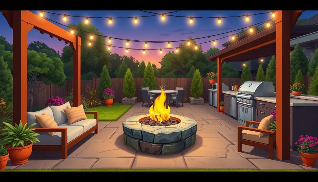 Outdoor Entertaining Hardscape