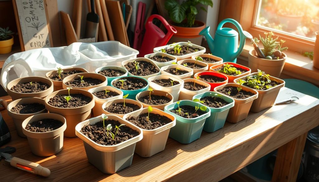 Seed starting containers