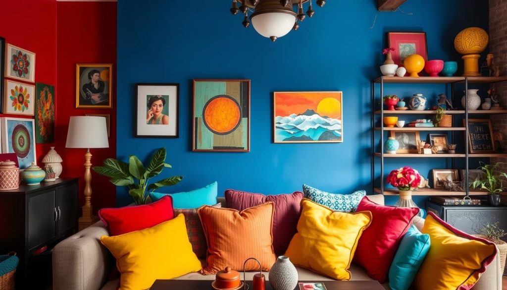 bold colors in diy home decor