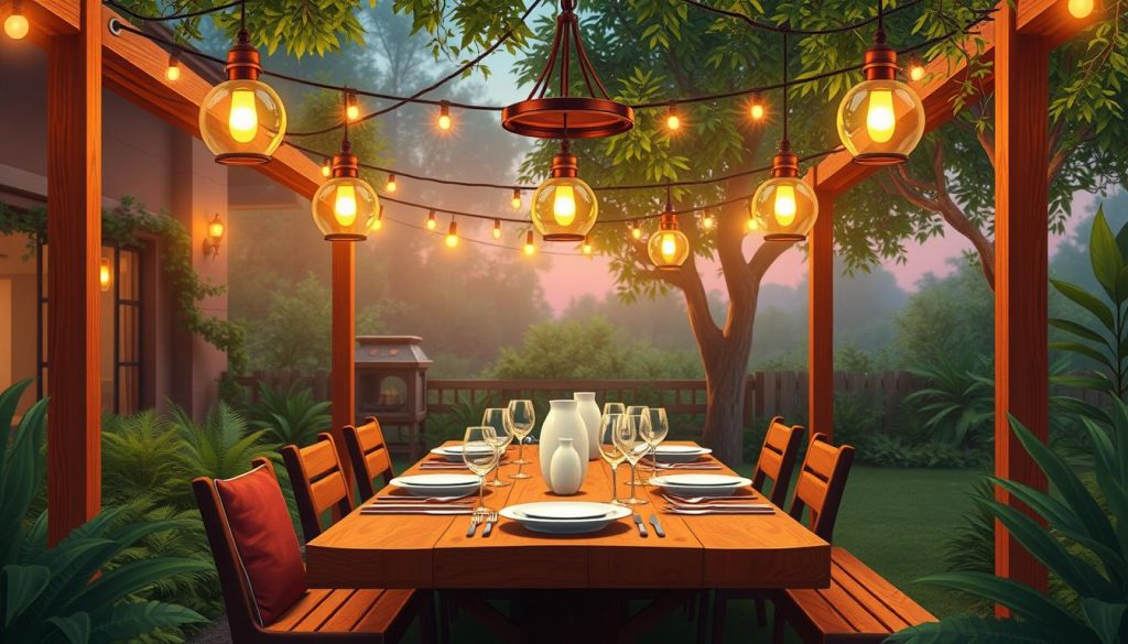 outdoor dining pendant lights