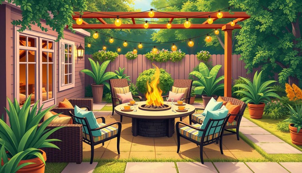 outdoor entertaining