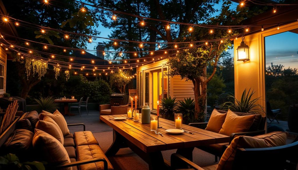 outdoor patio lighting