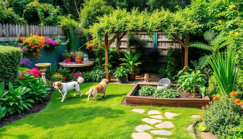 pet-friendly garden