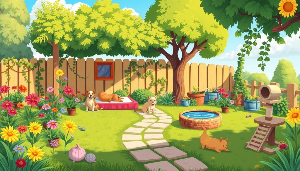 pet-friendly garden