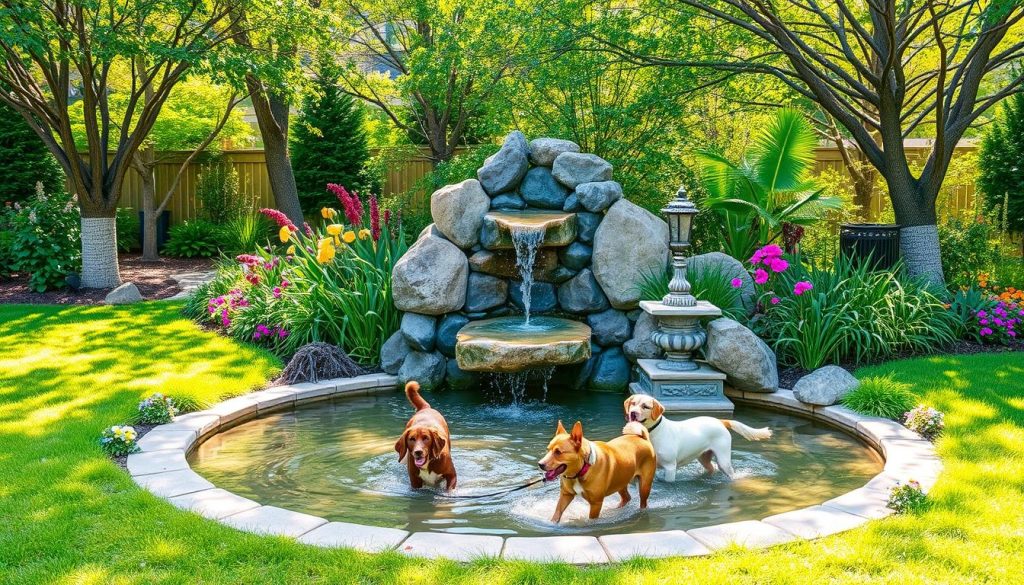 pet-friendly water features